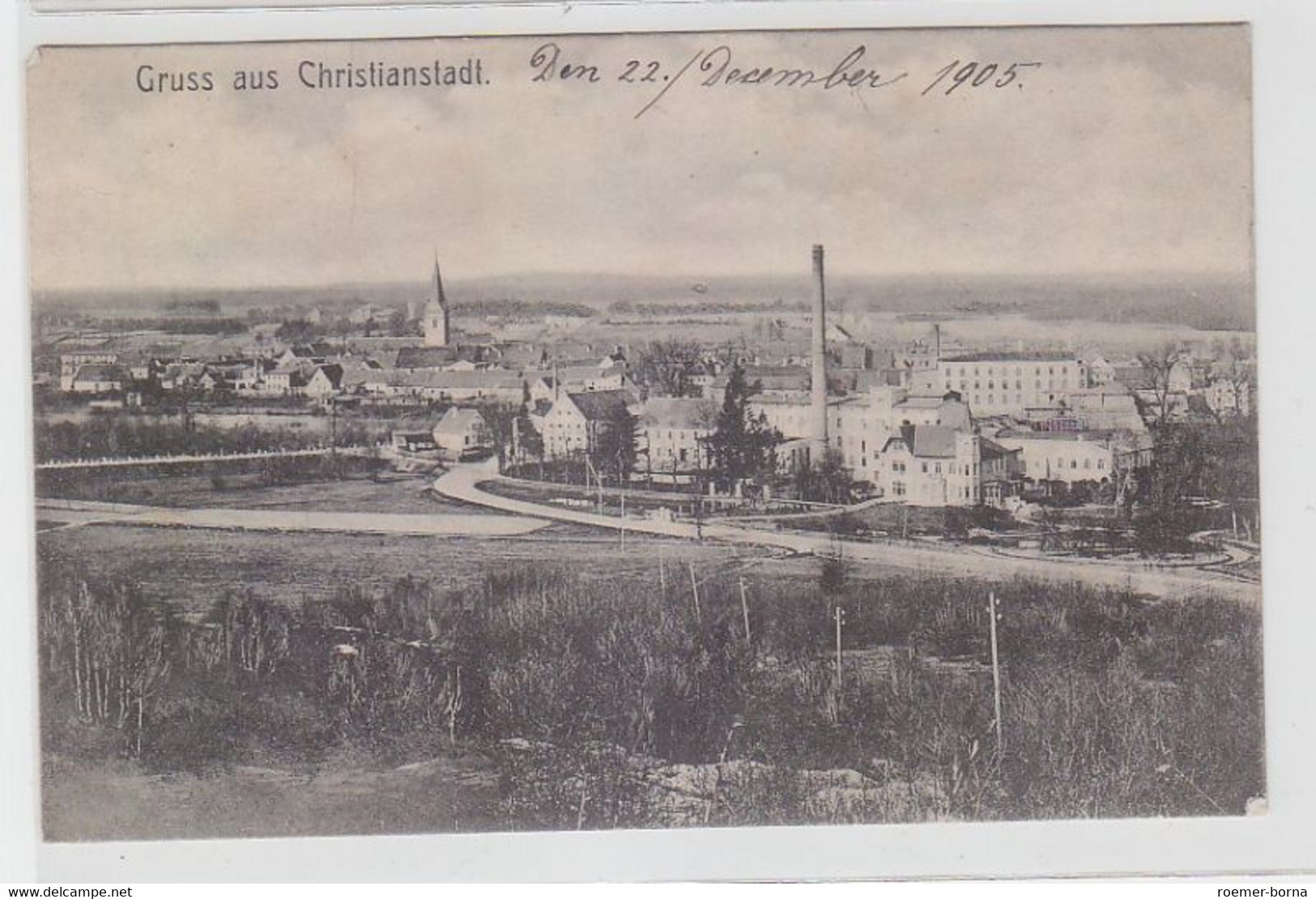 64311 Ak Gruß Aus Christianstadt/ Bober Krzystkowice Totalansicht 1905 - Non Classés