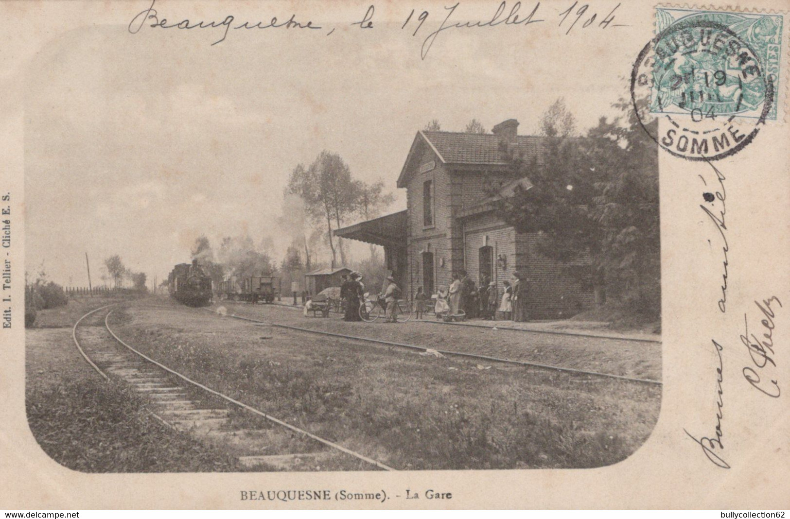 CPA - SELECTION - BEAUQUESNE - La Gare - Beauquesne