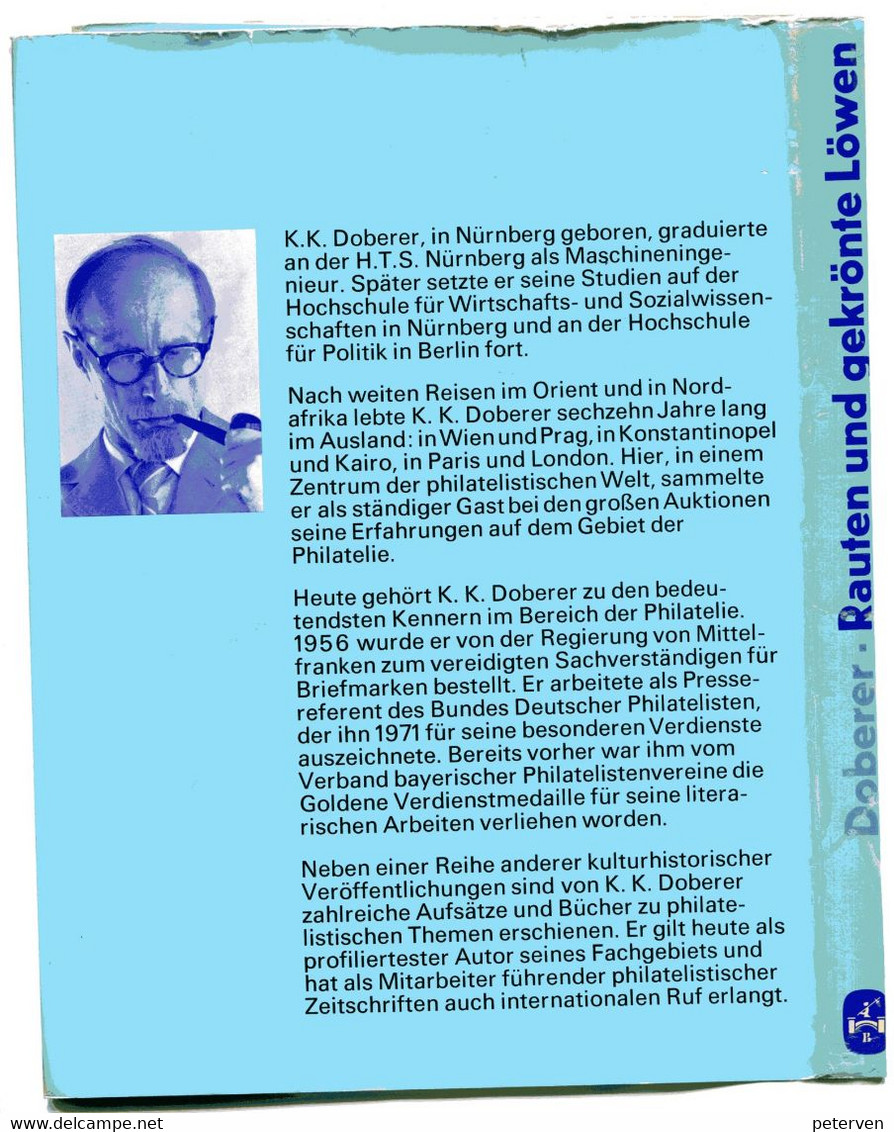 RAUTEN Und GEKRÖNTE LÖWEN - Geschichte Der Bayerischen Briefmarke Von K.K. Doberer - Philatélie Et Histoire Postale