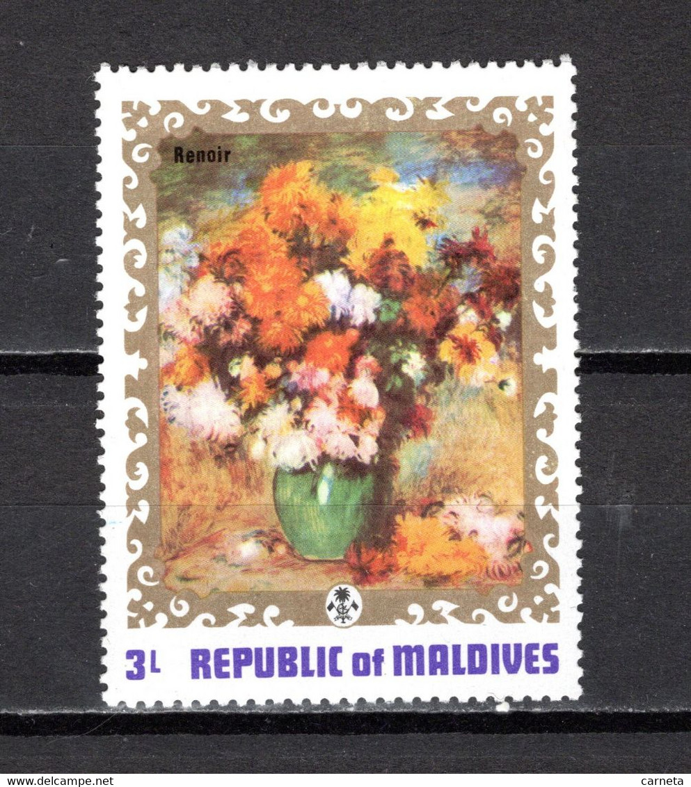 MALDIVES N° 405     NEUF SANS CHARNIERE   COTE 0.20€    PEINTRE TABLEAUX - Maldives (1965-...)