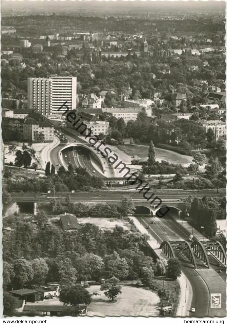 Berlin-Halensee - Stadtautobahn - Foto-AK Grossformat 50er Jahre - Verlag Klinke & Co. Berlin - Halensee