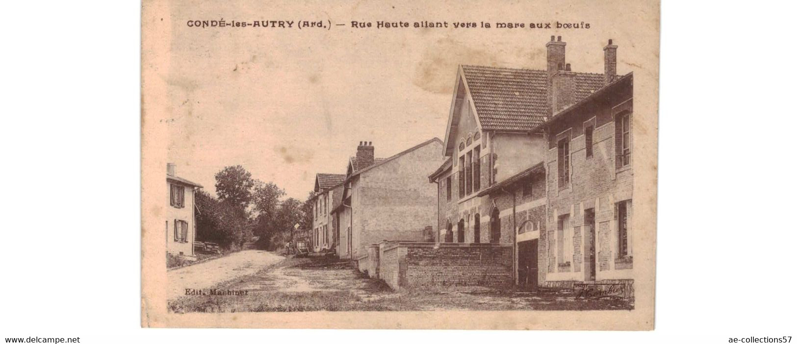 Condé Les Autry  / Rue Haute Allant Vers La Mare Aux Boeufs - Sonstige & Ohne Zuordnung