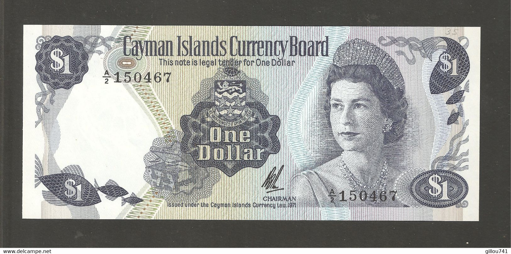 Iles Cayman, 1 Cayman Islands Dollar, 1971 - Kaaimaneilanden