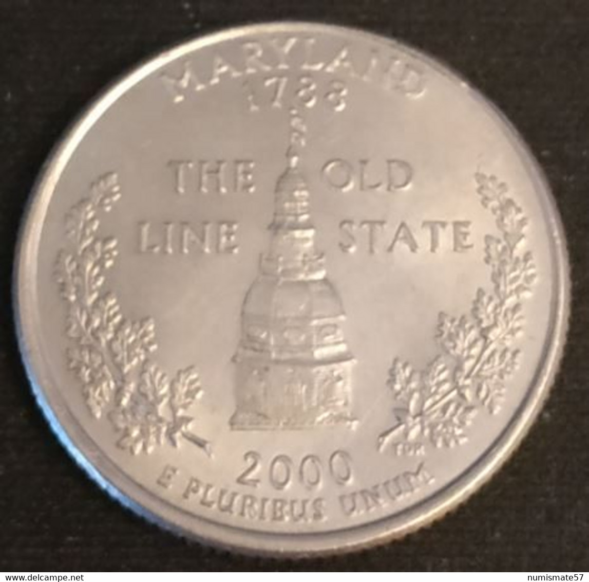 ETATS UNIS - USA - ¼ - 1/4 DOLLAR 2000 P - Quarter Maryland - KM 306 - Other & Unclassified