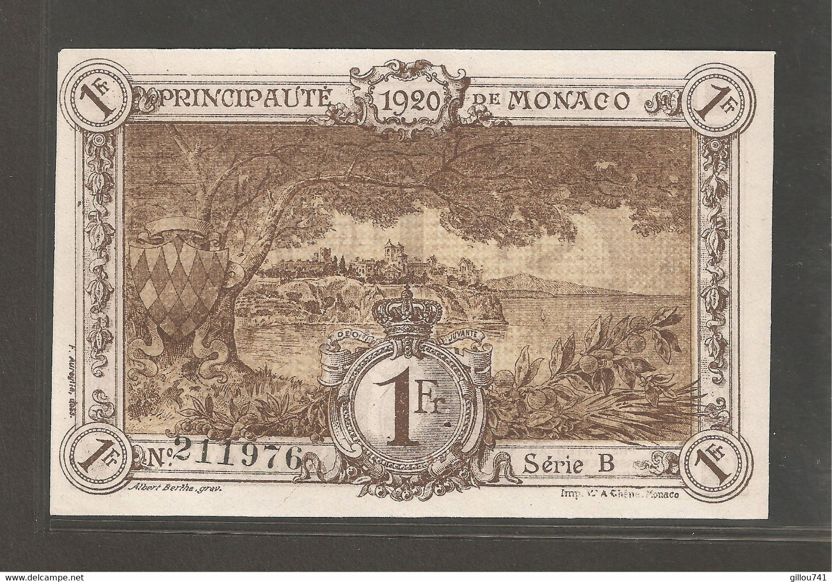 Monaco 1 Francs, 1920 - Monaco