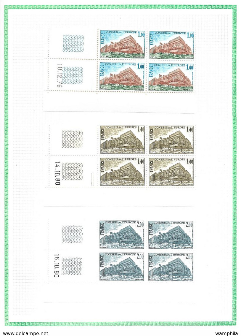 France. Service un lot de coins datés** 1969/1996. Cote 438,40€