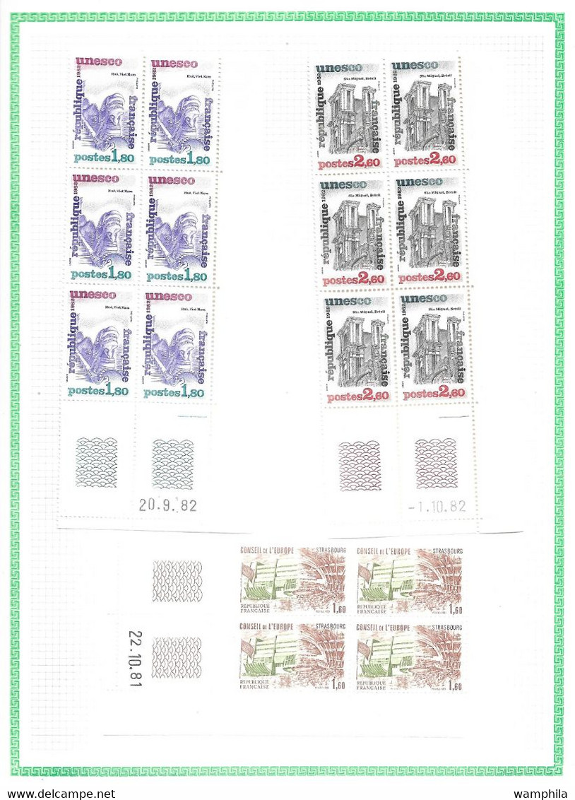 France. Service un lot de coins datés** 1969/1996. Cote 438,40€