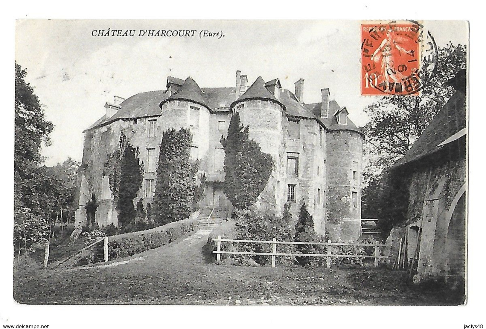 HARCOURT  (cpa 27) Château    -  L 1 - Harcourt