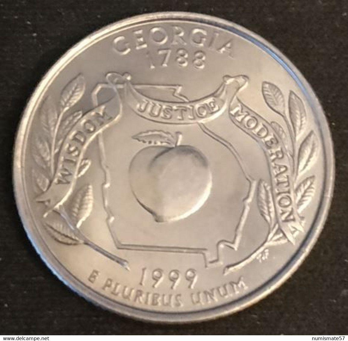 ETATS UNIS - USA - ¼ - 1/4 DOLLAR 1999 P - Quarter Georgia - KM 296 - Altri & Non Classificati