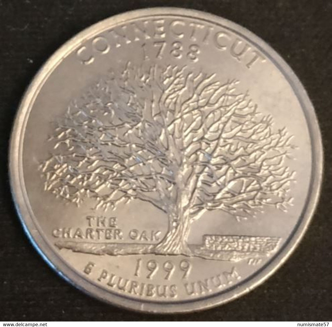 ETATS UNIS - USA - ¼ - 1/4 DOLLAR 1999 P - Quarter Connecticut - KM 297 - Altri & Non Classificati