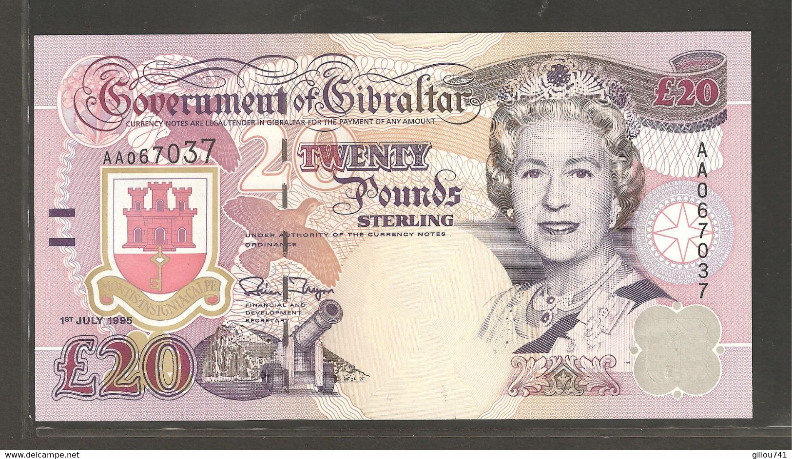 Gibraltar, 20 Pounds Sterling, 1995 - Gibilterra