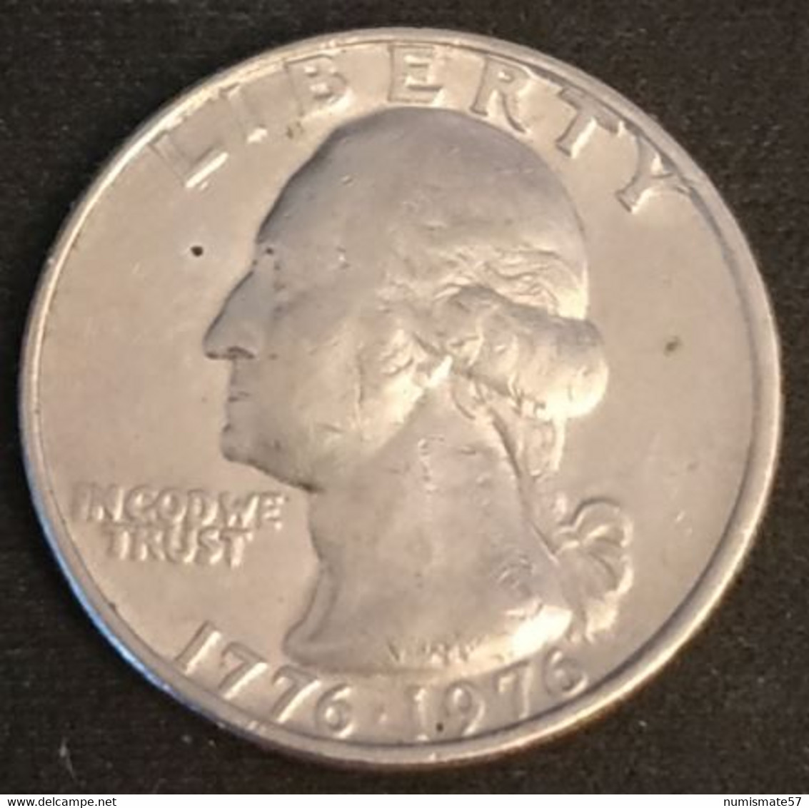 ETATS UNIS - USA - ¼ - 1/4 DOLLAR 1976 - Washington Bicentennial Quarter - KM 204 - Altri & Non Classificati