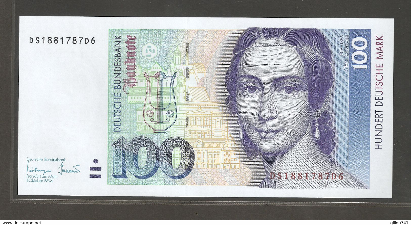 République Fédérale D'Allemagne, 100 Deutsche Mark, 1993 - Otros & Sin Clasificación