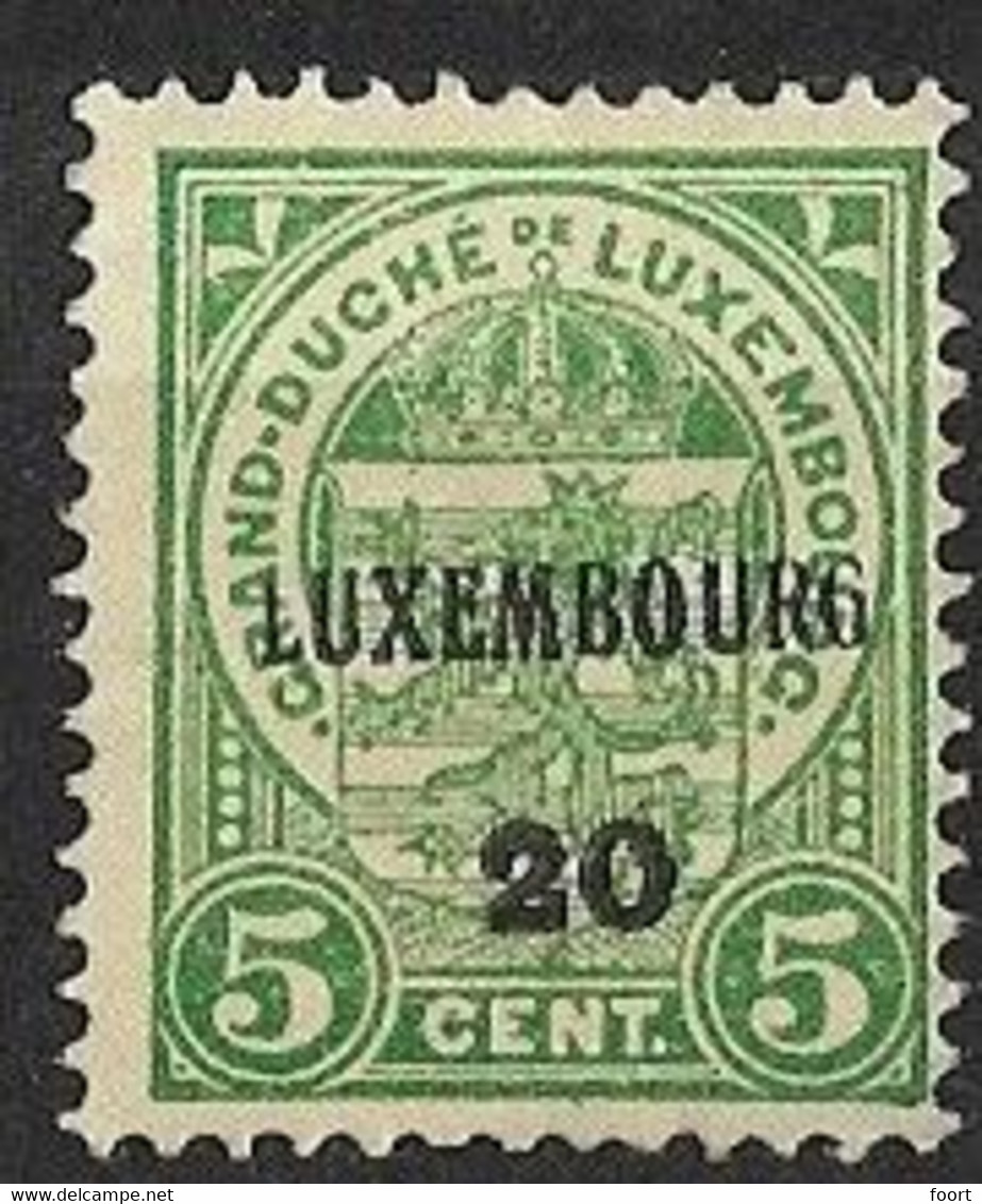 Luxembourg  1919 Prifix Nr. 118 - Préoblitérés