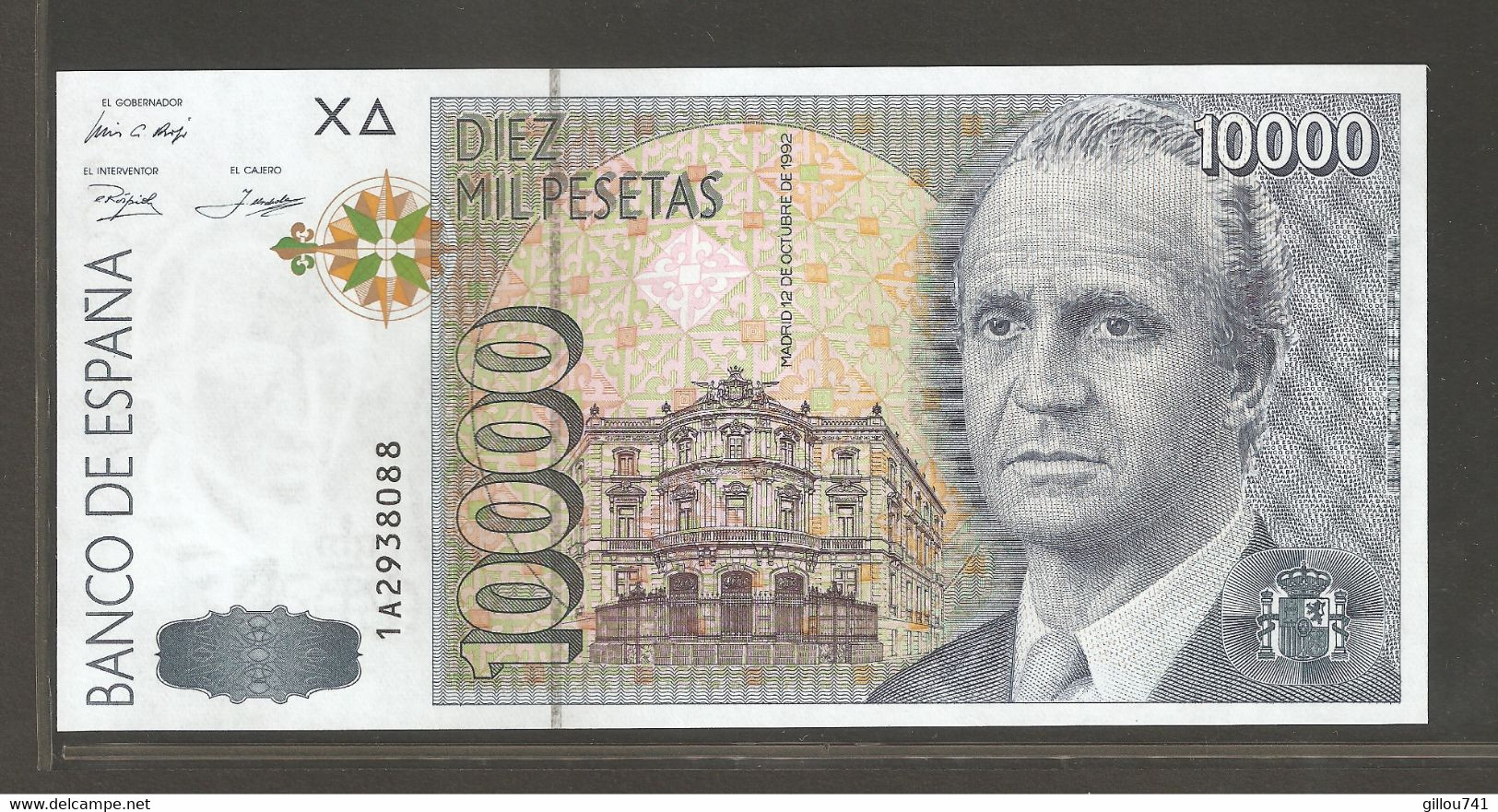 Espagne, 10000  Spanish Peseta, 1992 - [ 4] 1975-… : Juan Carlos I