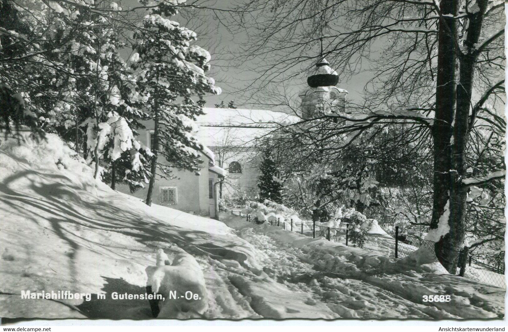 010121  Mariahilfberg Mit Gutenstein Im Winter  1961 - Gutenstein