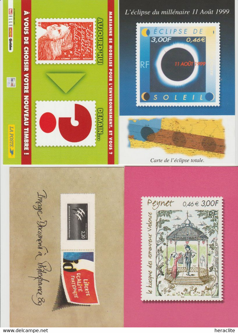 LOT 4 CARTES TBE Neuves - Poste & Facteurs