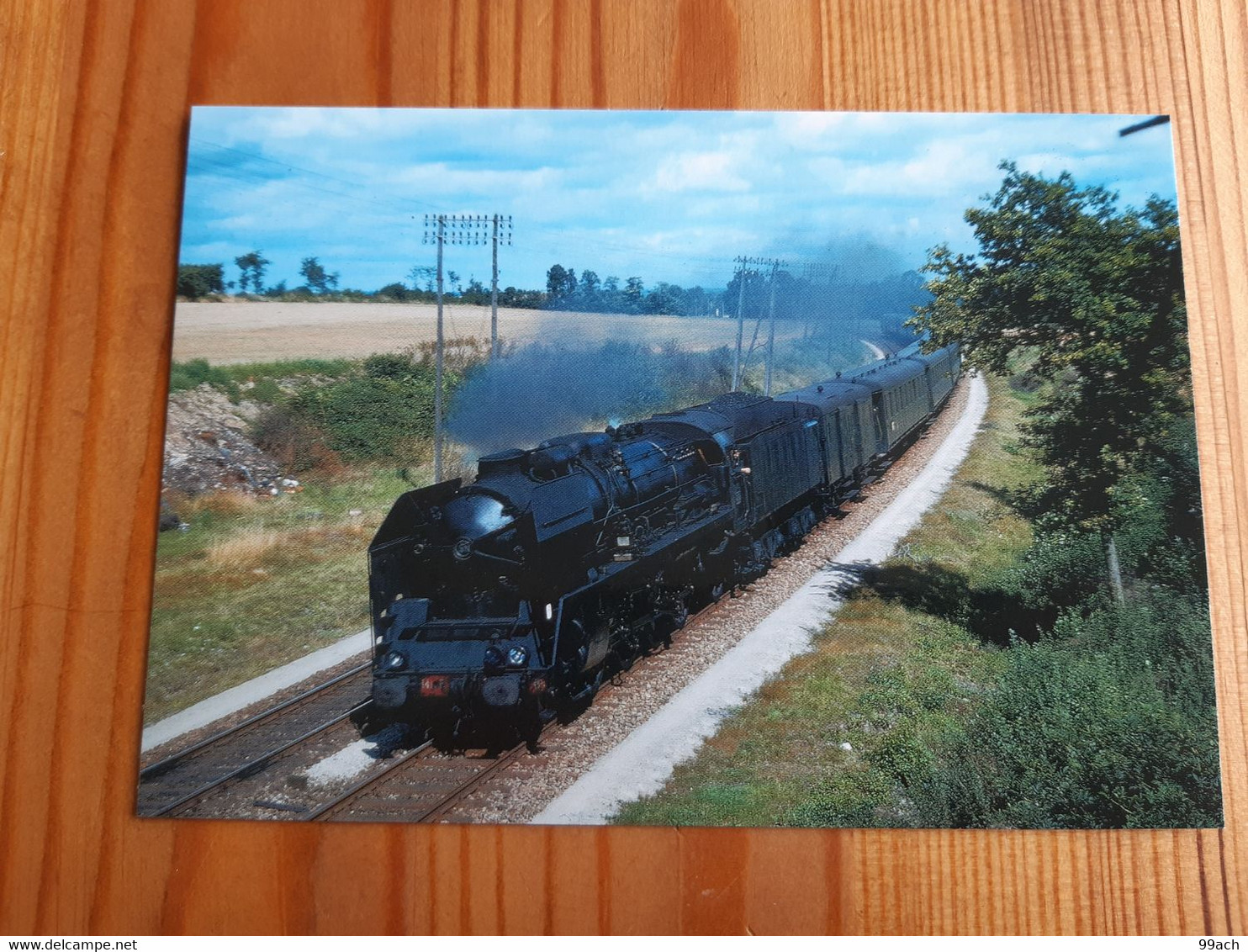 SNCF : Carte Postale : Locomotive à Vapeur 141 P Près De SAINT PIERRE SUR DIVES (14) - Matériel