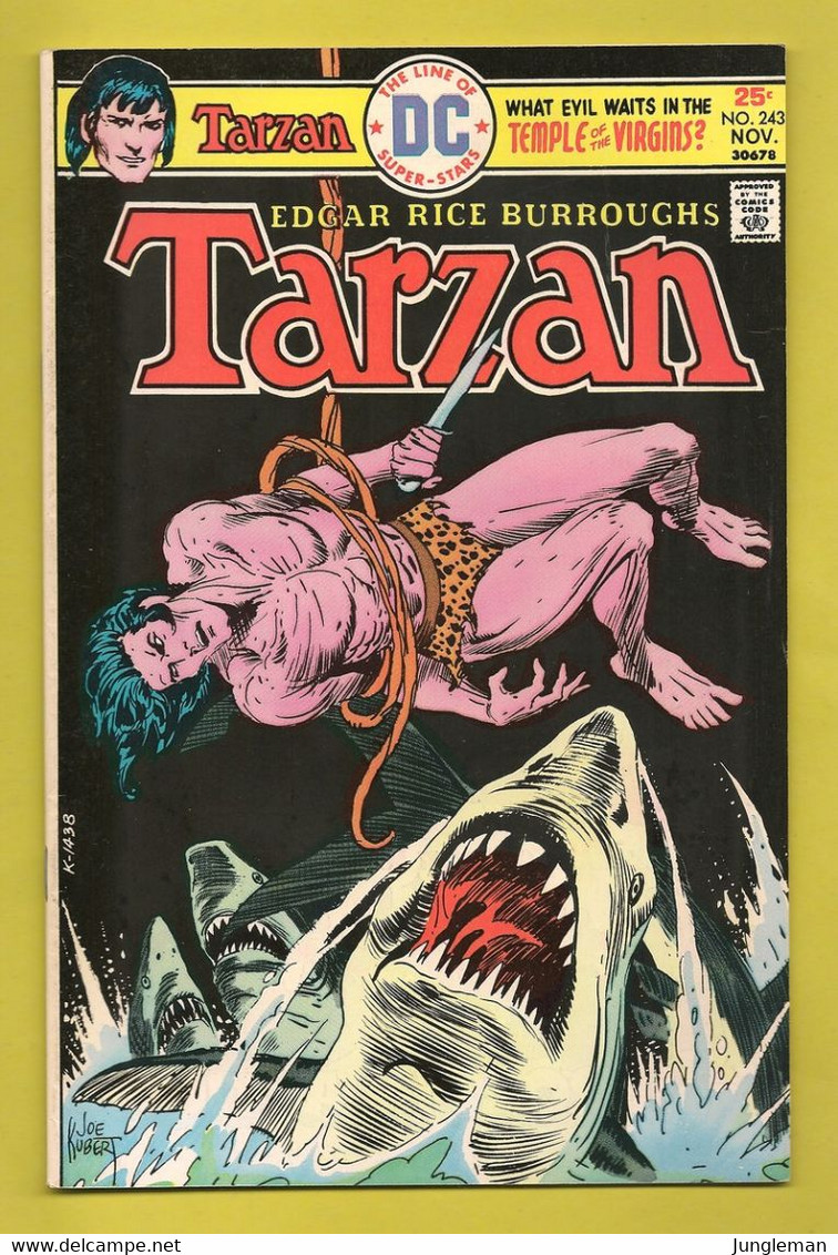 Tarzan Nr 243 - (In English) DC - National Periodical Publications. Inc. - Nov 1975 - Joe Kubert Et Rudy Florese - BE - DC