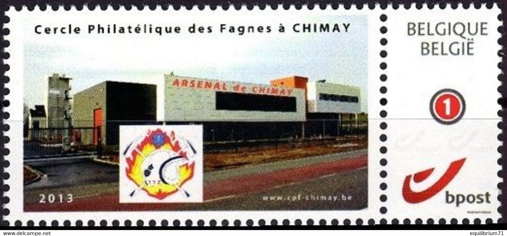 DUOSTAMP** / MYSTAMP** - Arsenal De Chimay / Brandweerkazerne / Feuerwehr / Fire Station - Ungebraucht