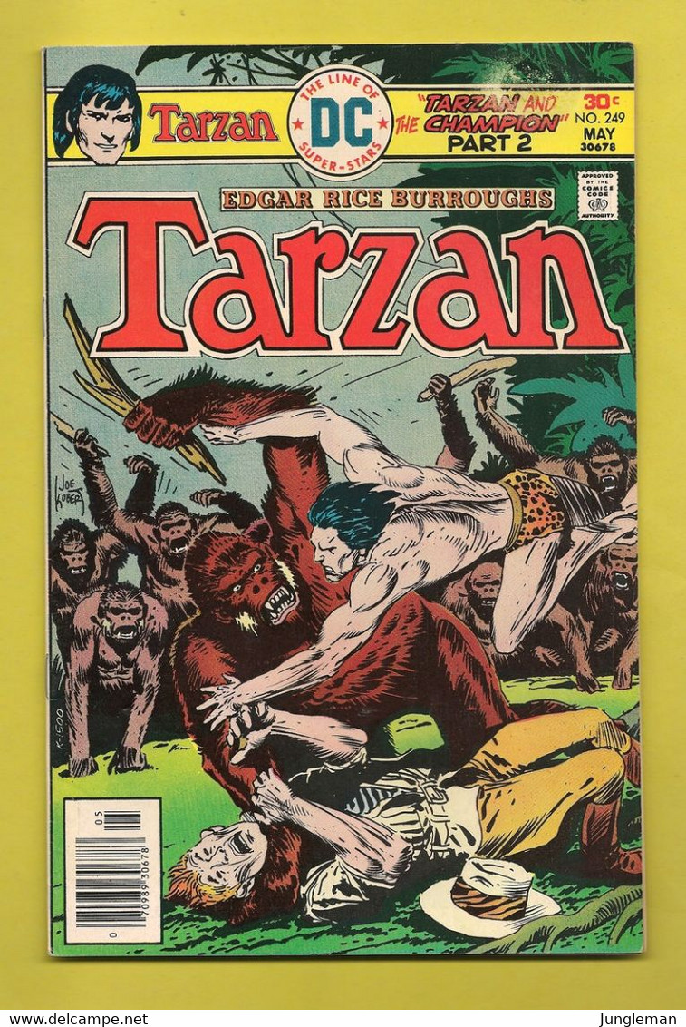 Tarzan Nr 249 - (In English) DC - National Periodical Publications. Inc. - May 1976 - Joe Kubert Et Rudy Florese - BE - DC