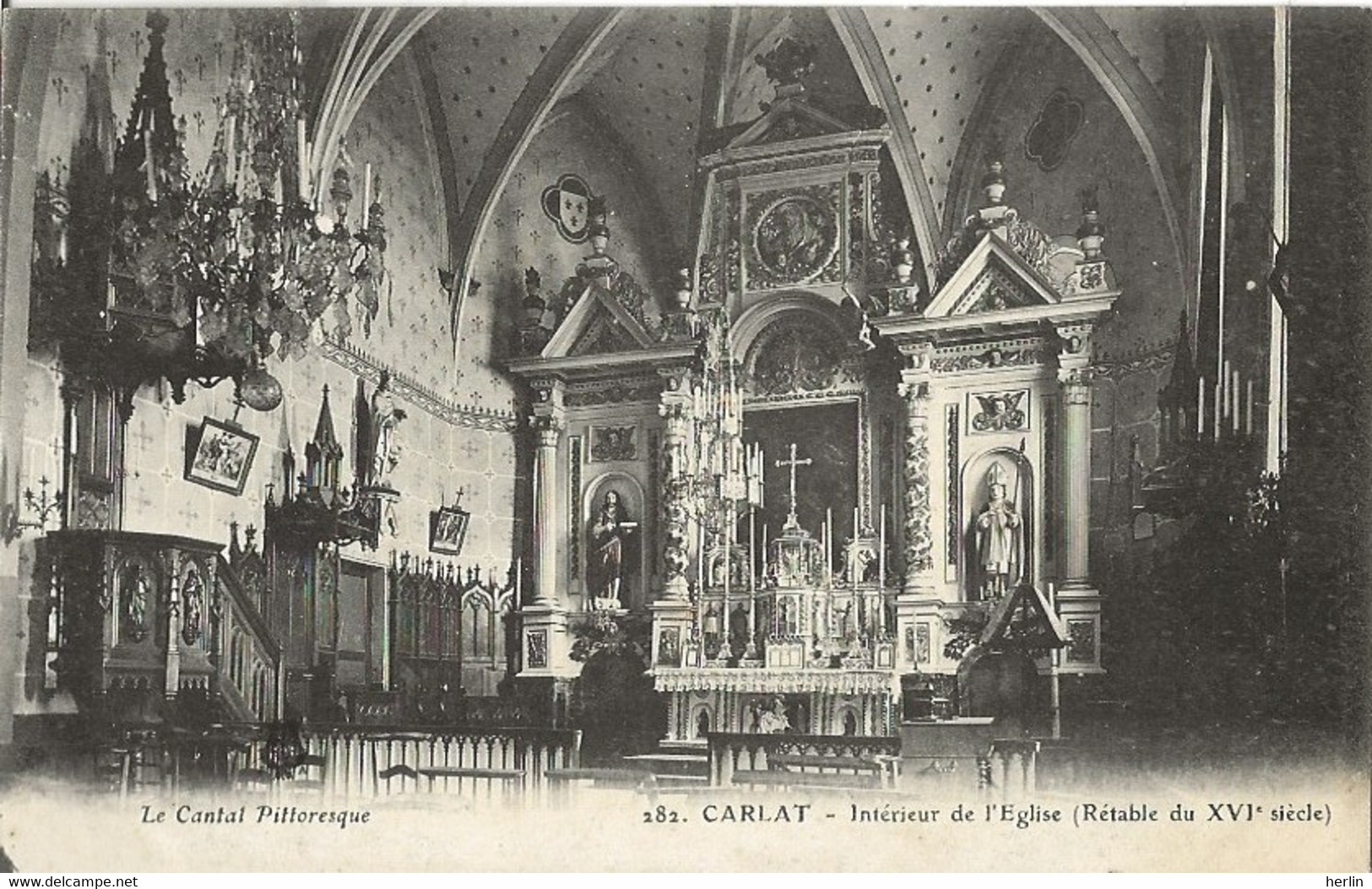 15 - CARLAT - Intérieur De L'Eglise (impeccable) - Carlat