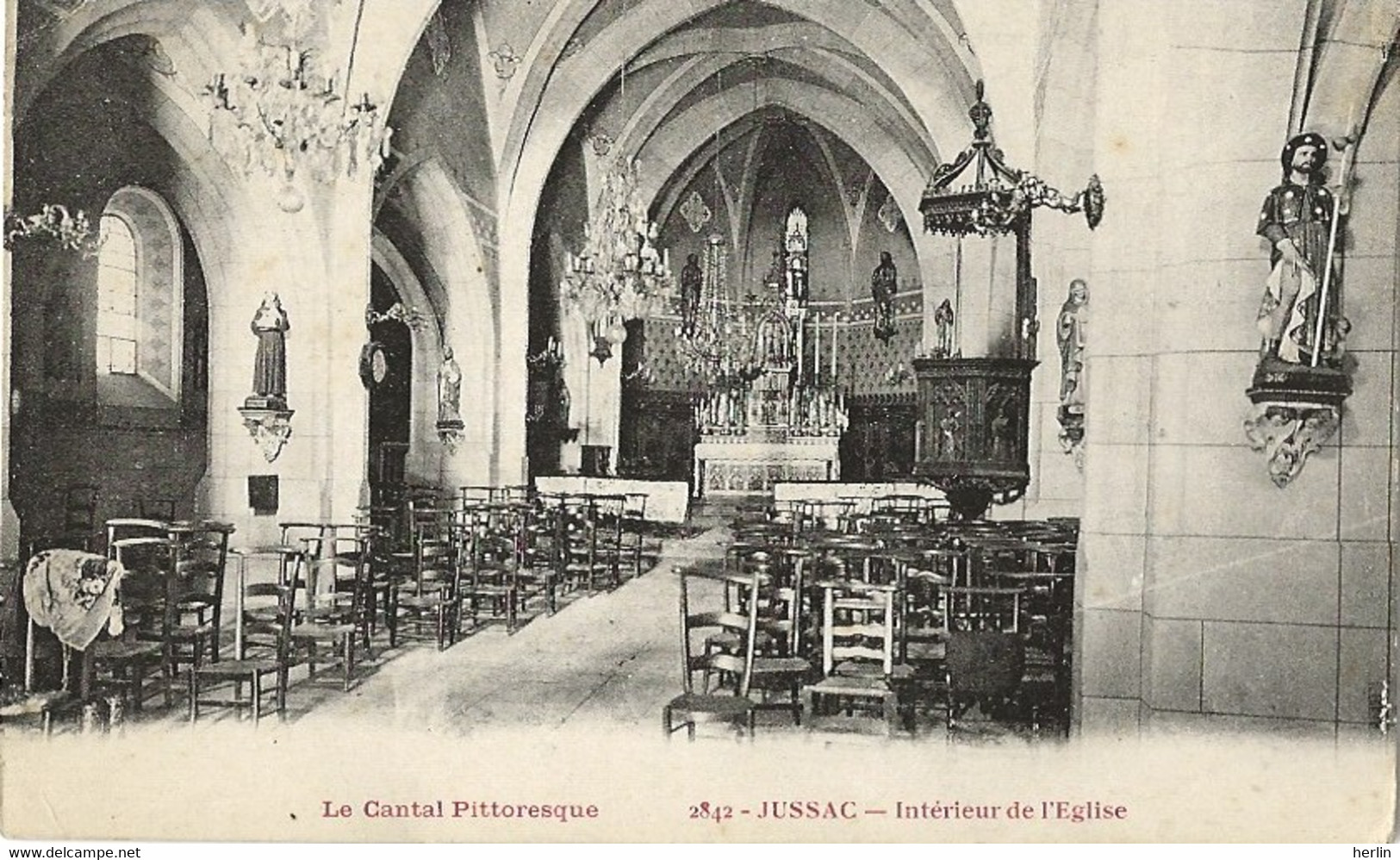 15 - JUSSAC - Intérieur De L'Eglise - Jussac