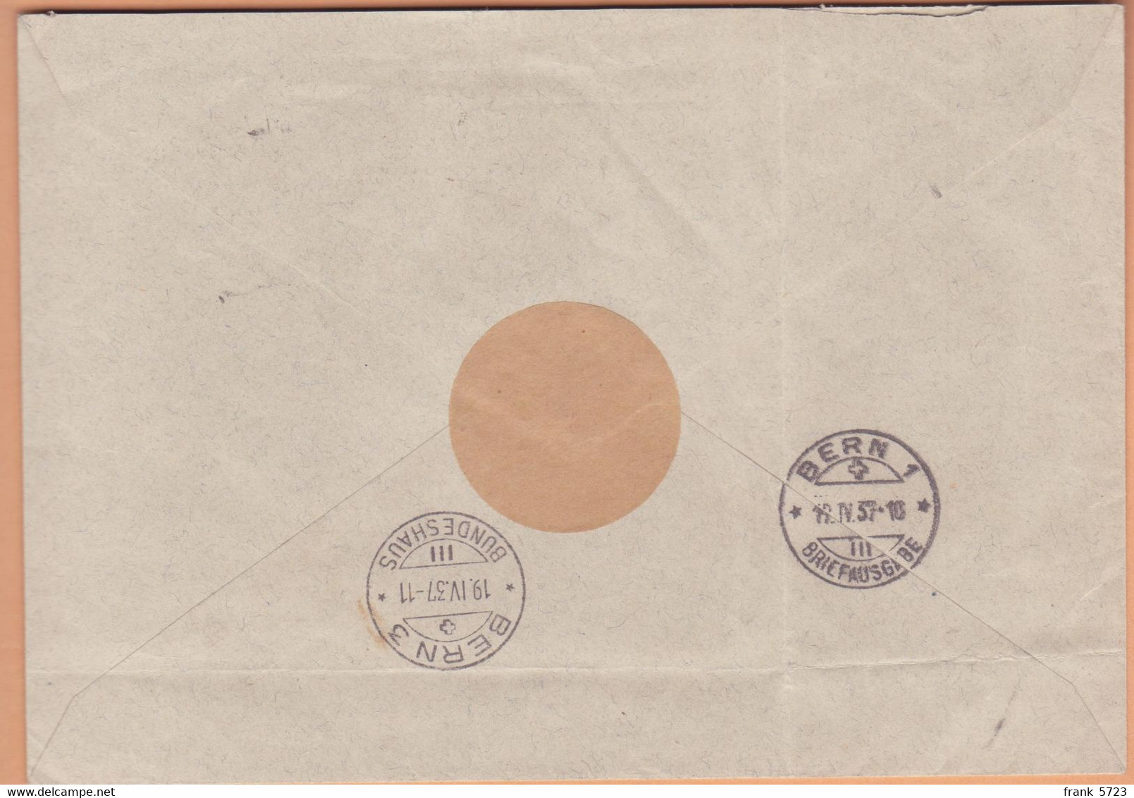 Schweiz Verwaltungsmarken: Zumstein-Nr. 3 Und 7 Auf R-Brief, Aarau Briefaufgabe 19.IV.1938 - Officials