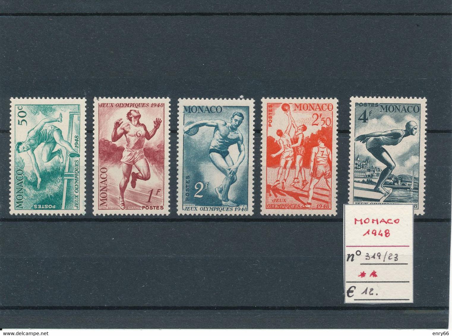 MONACO- 1948 N° 319/23 MNH - Estate 1948: Londra