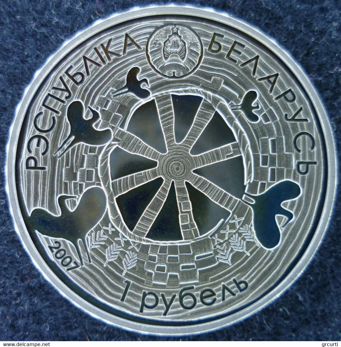 Belarus - 1 Rouble 2007 - Legend Of The Stork - KM# 303 - Belarús