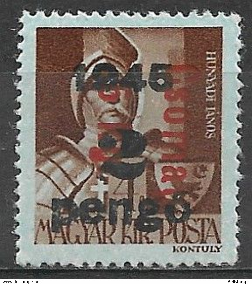 Hungary 1946. Scott #Q7 (M) Jànos Hunyadi - Parcel Post