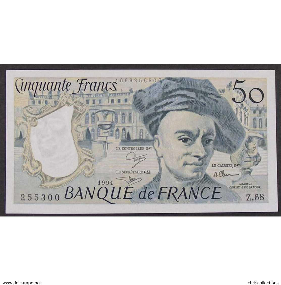 50 Francs Quentin De La Tour 1991, Z.68, SUP - 50 F 1976-1992 ''Quentin De La Tour''