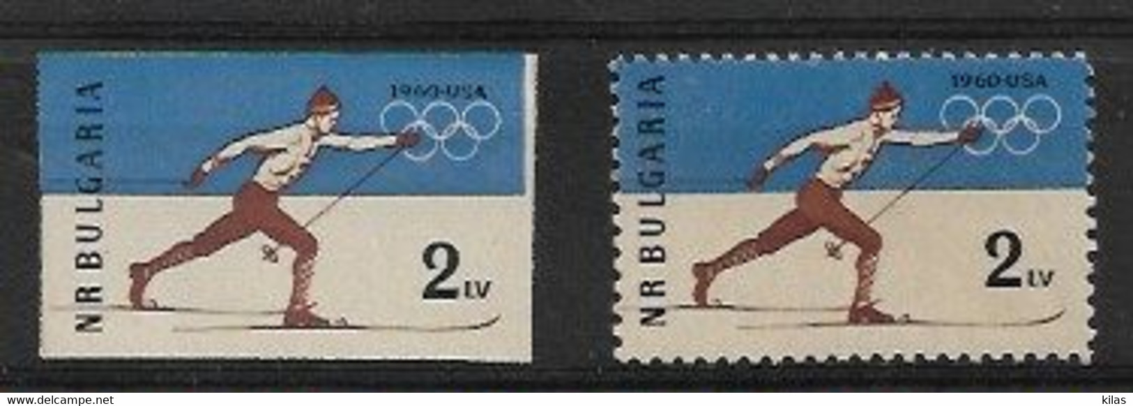 BULGARIA 1960 OLYMPIC GAMES SQUAW VALLEY - Invierno 1960: Squaw Valley