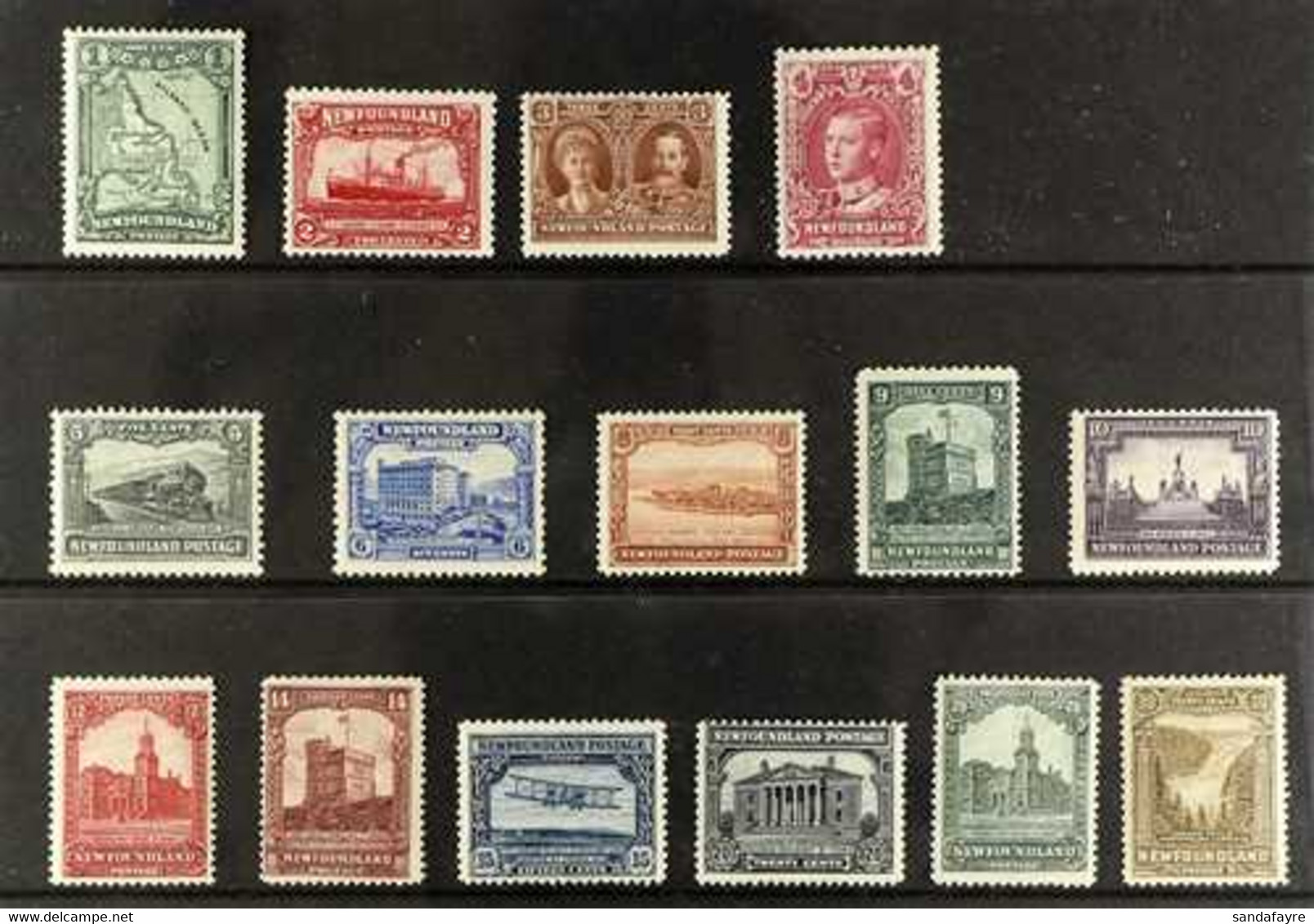 1928-29 Publicity (DLR) Tourist Complete Set, SG 164/178, Very Fine Mint (15 Stamps) For More Images, Please Visit Http: - Andere & Zonder Classificatie