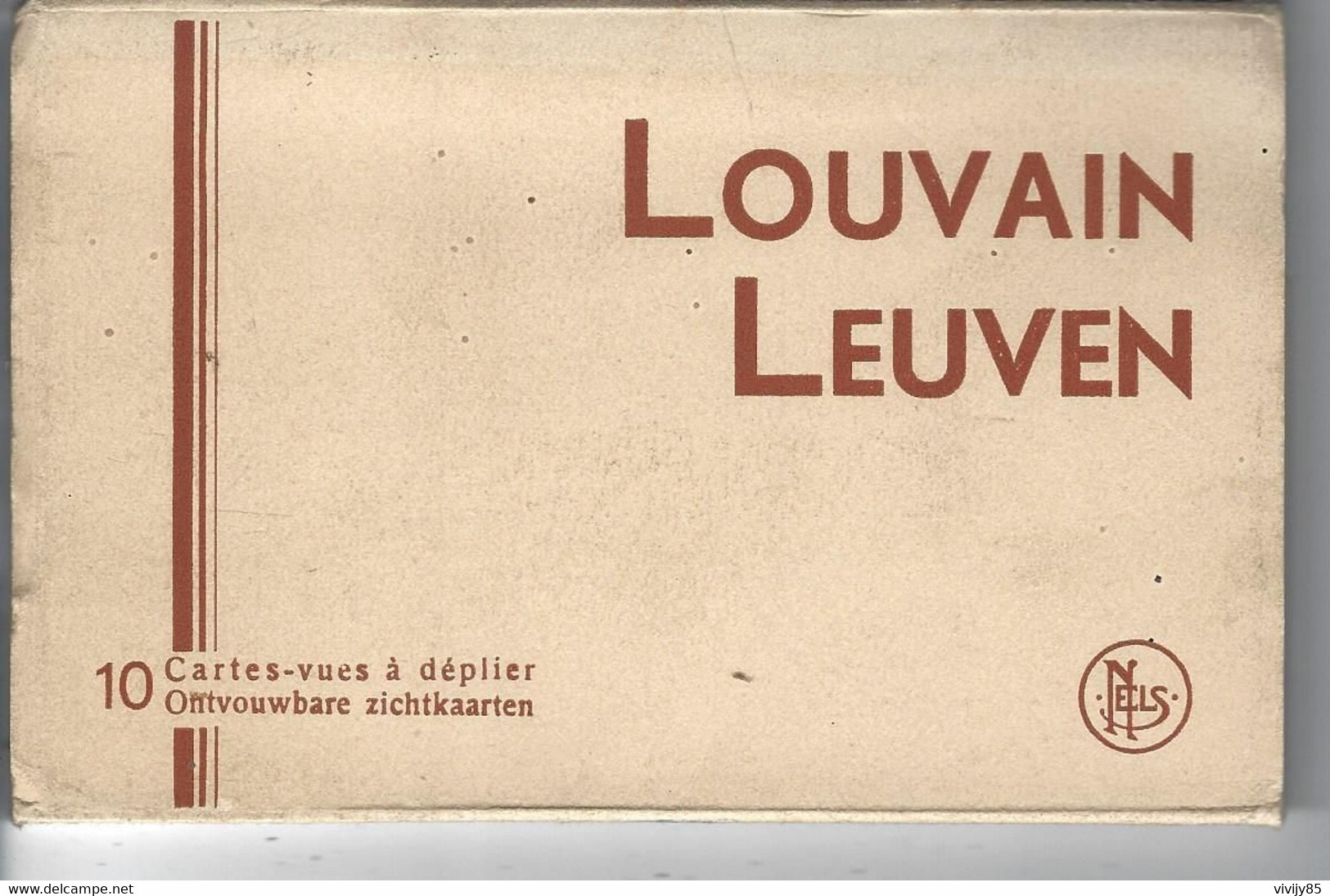 LOUVAIN - LEUVEN - Beau Carnet De 10 Cartes Vues Noires/Blanches à Déplier - Ramillies