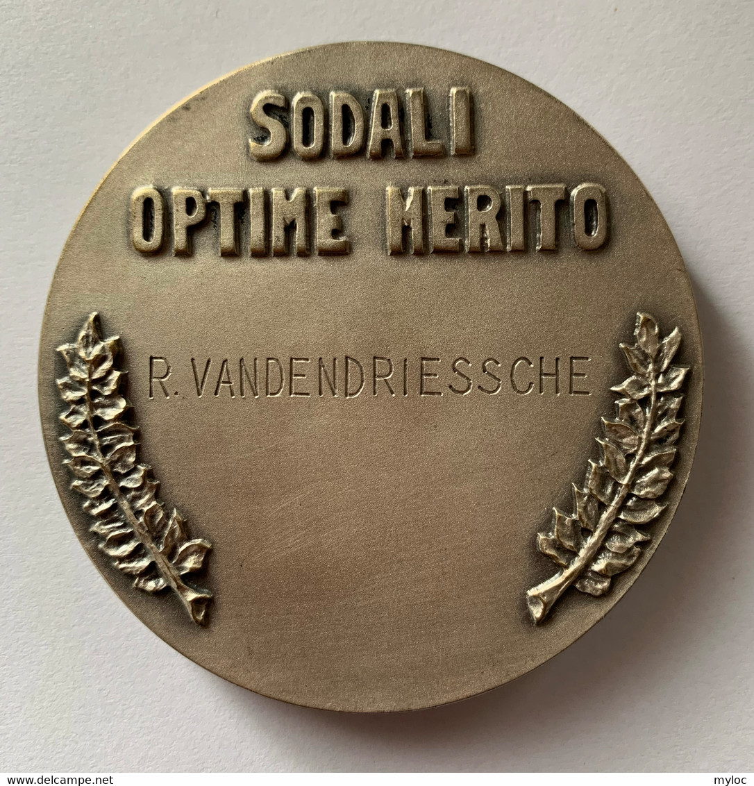 Médaille. Ordo Causidicorum Bruxellensis. Figurant Le Palais De Justice. Sodali Optime Merito. R. Vandendriessche. - Professionnels / De Société