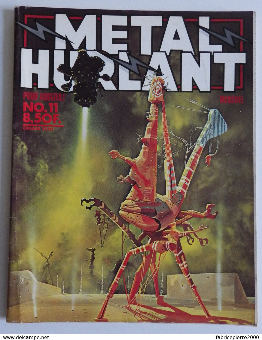 METAL HURLANT 11 - Tardi Moebius Rivière Voss Dionnet Robial Druillet Foss Foss F'Murr Tardi Clerc EXCELLENT ETAT - Métal Hurlant