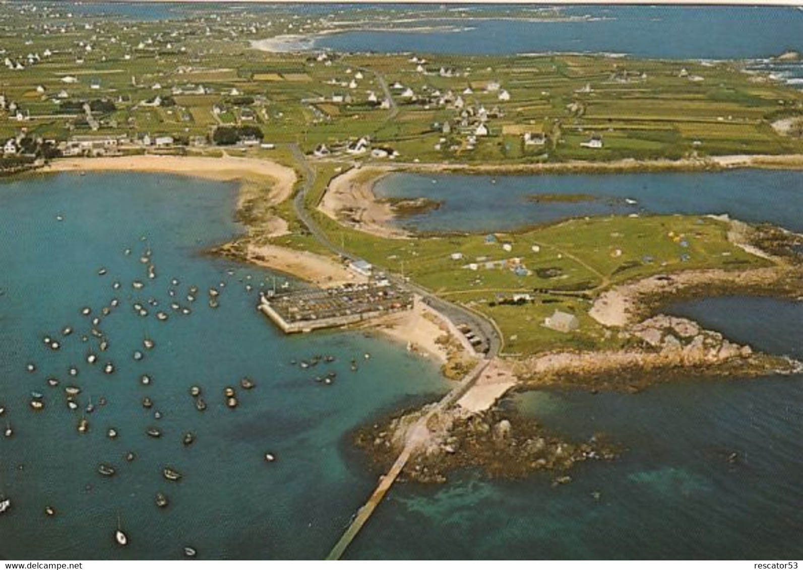 Cpsm  Plouguerneau Vue Générale - Plouguerneau