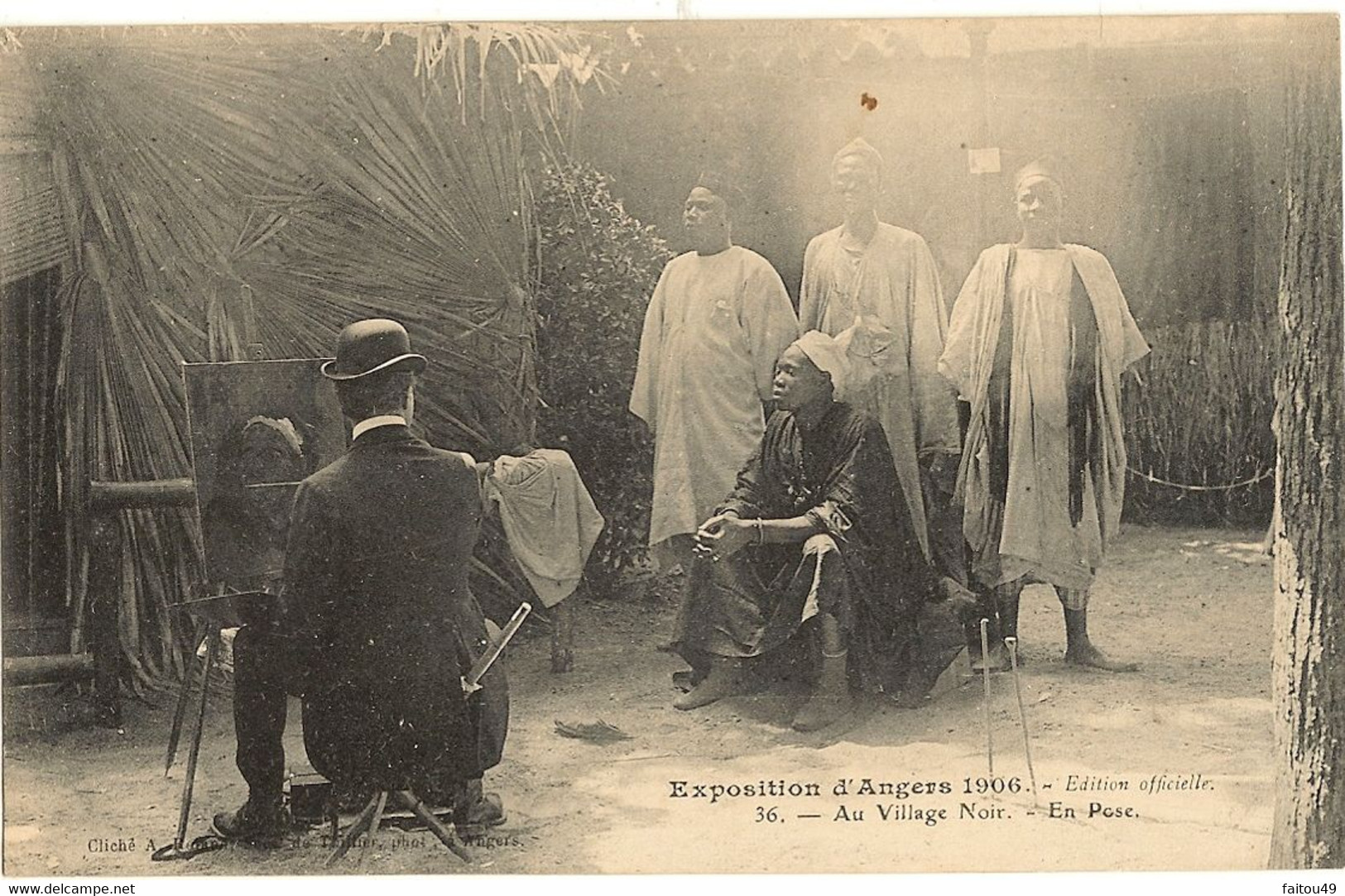49 -  ANGERS -  Exposition D'Angers 1906 - Au Village Noir  "en Pose "  134 - Angers