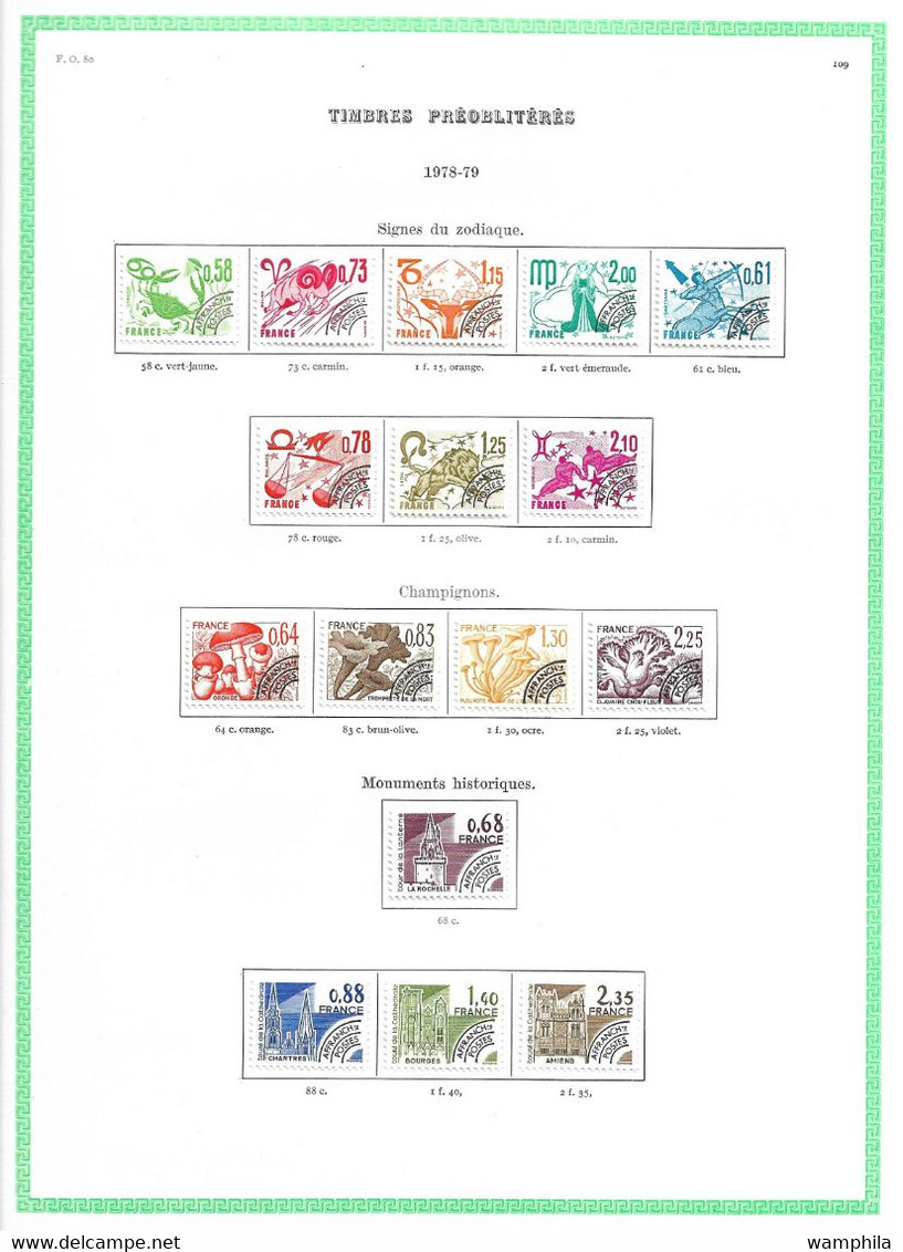 France Préoblitérés 1960/2004 Un Lot **/* Cote 323€ - Sonstige & Ohne Zuordnung