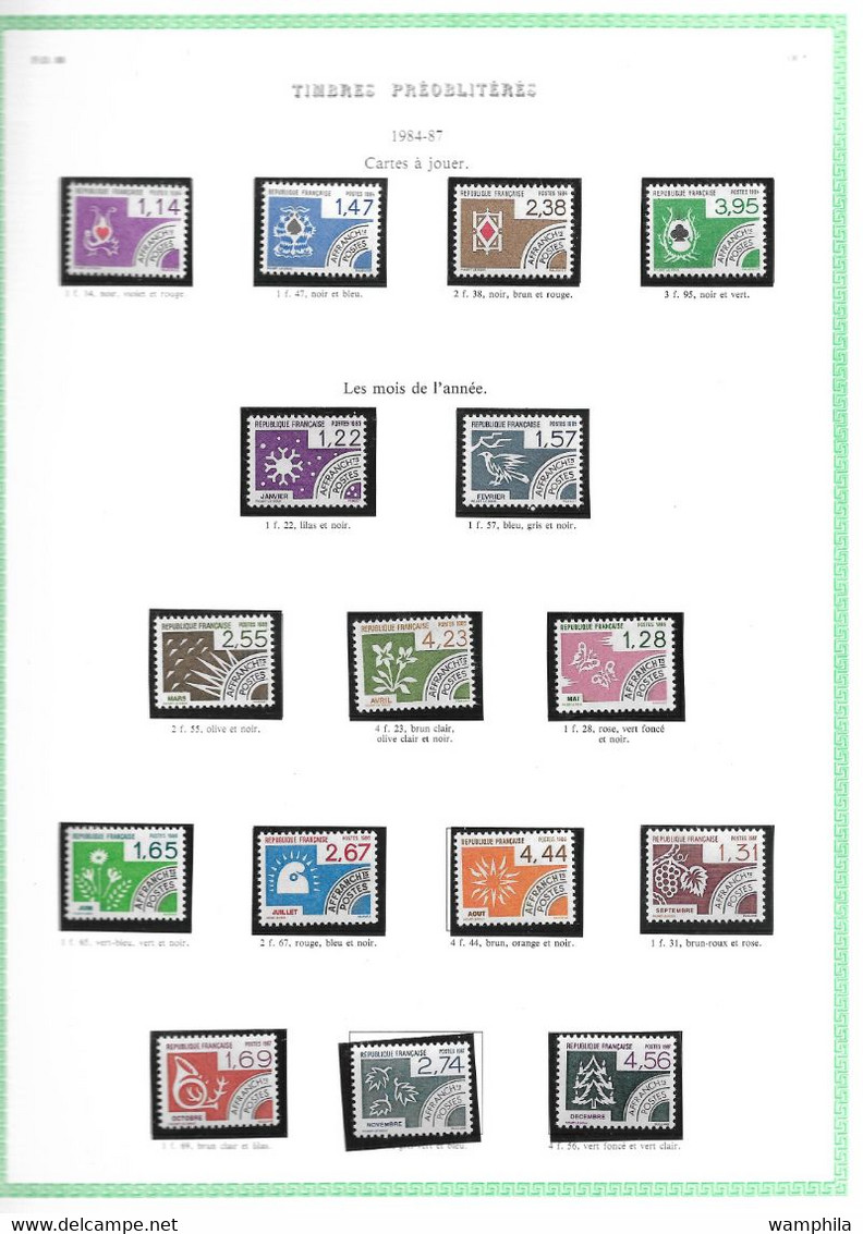 France Préoblitérés 1960/2004 Un Lot **/* Cote 323€ - Sonstige & Ohne Zuordnung