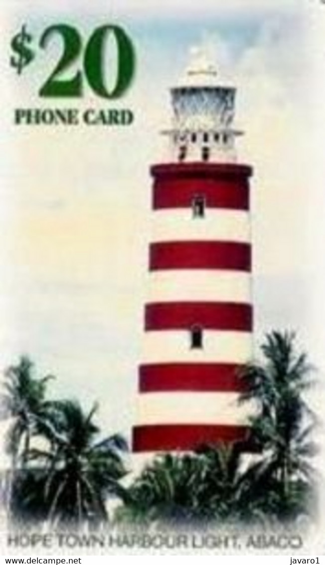 BAHAMAS : BAH18A $20 Hope Town Harbour Light GEM1a USED - Bahamas