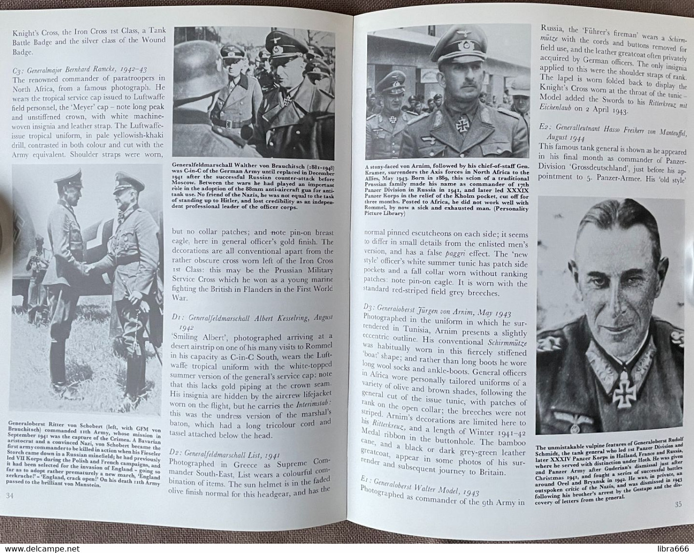 German Commanders of World War II - Osprey Military - "Men-At-Arms Series 124"