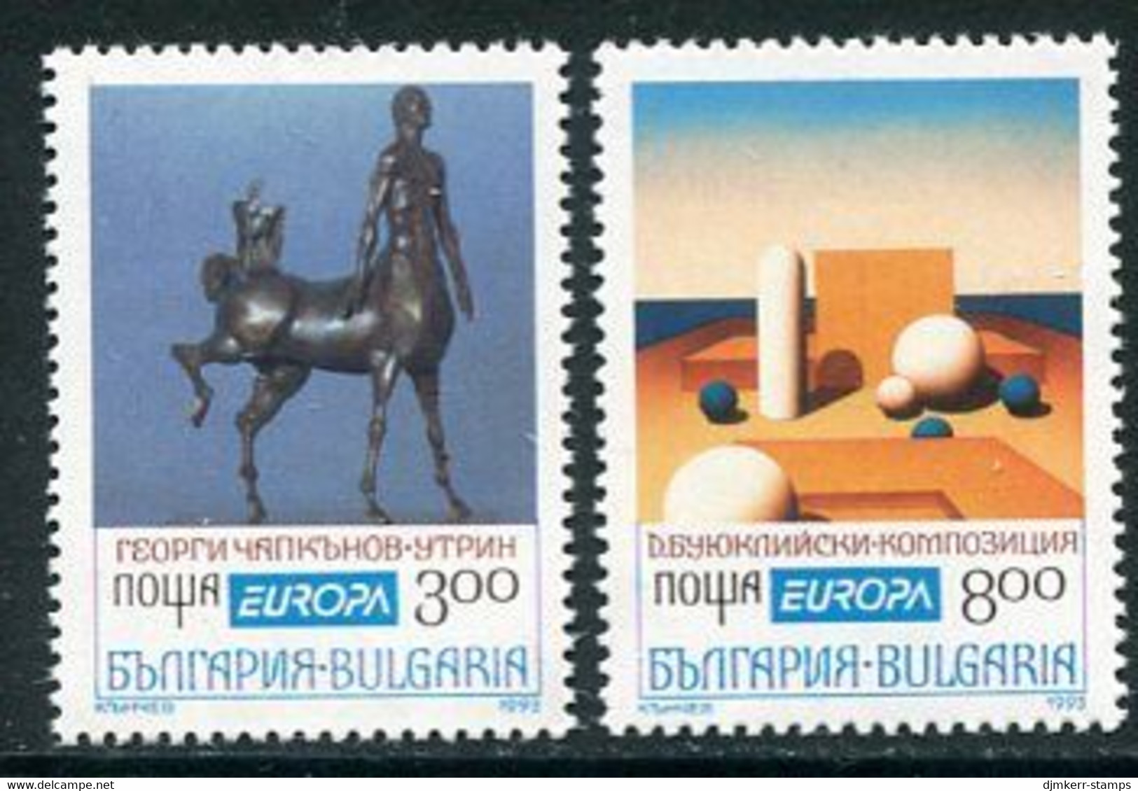 BULGARIA 1993 Europa: Contemporary Art MNH / **.  Michel 4047-48 - Ungebraucht
