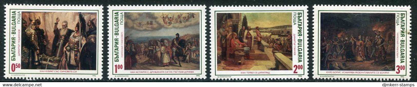 BULGARIA 1992 Historical Paintings MNH / **.  Michel 4038-41 - Ungebraucht