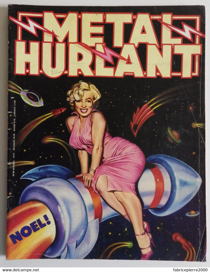 METAL HURLANT 36 - Montellier Cornillon Moebius Petillon Clerc Lob Hé Fèvres Sire Chaland BON ETAT - Métal Hurlant