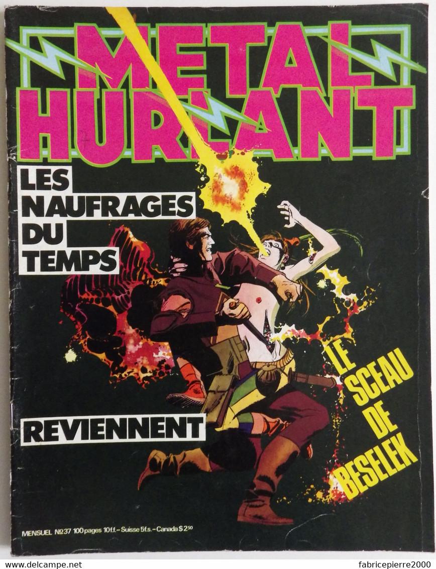 METAL HURLANT 37 - Gillon Voss Moebius Alias Clerc Lob Chaland Capuana TRES BON ETAT - Métal Hurlant