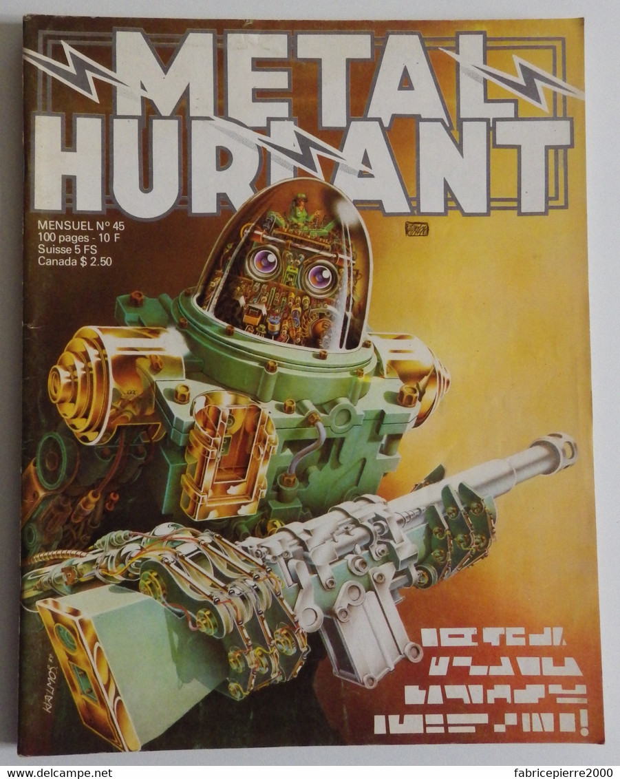 METAL HURLANT 45 - Halmos Margerin Petillon Poirier Ceppi Lob Voss Charlier EXCELLENT ETAT - Métal Hurlant