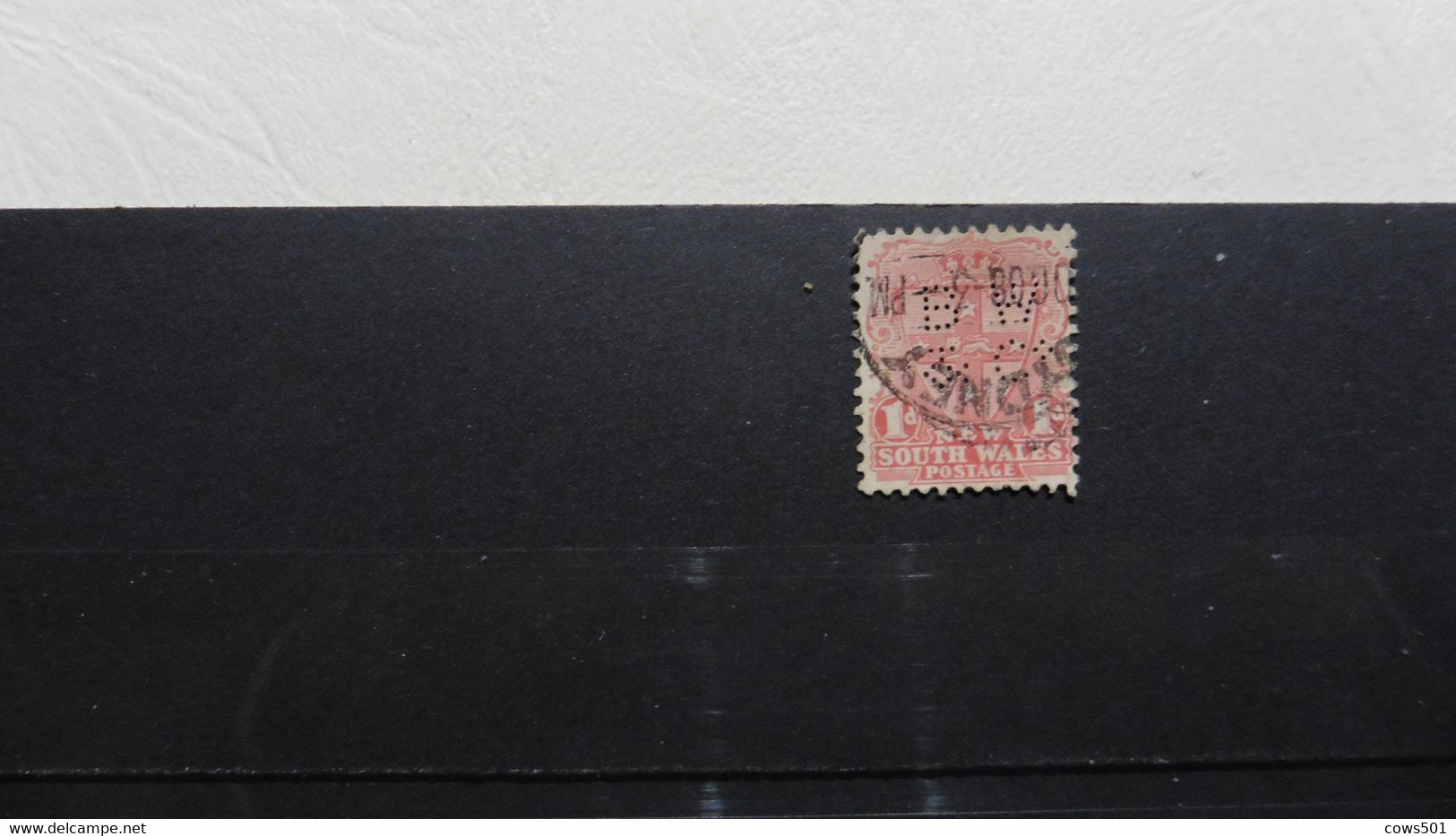 Océanie > Australie :timbre Perforé Oblitéré South Wales - Perfin