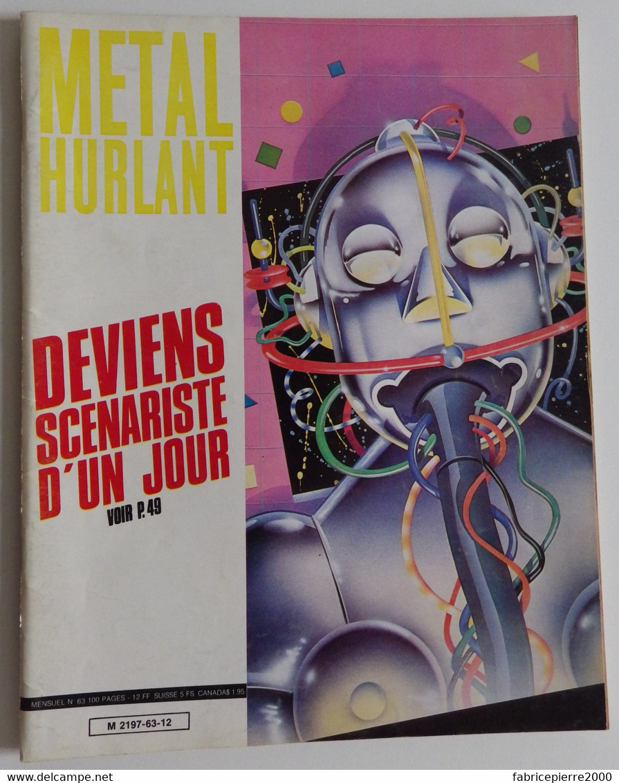 METAL HURLANT 63 - Gillon Montellier Benoit Pratt Margerin Clerc Crespin Juniter EXCELLENT ETAT - Métal Hurlant